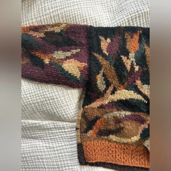 Tara Handknits Wool Cardigan Sweater - Picture 4 of 6